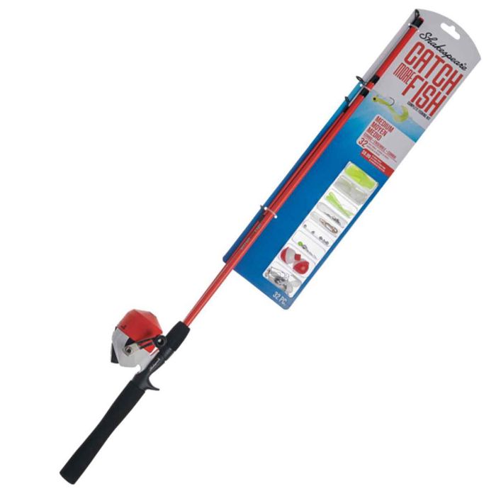 Комплект удилище + катушка Shakespeare Catch More Fish Spincast Combo - 5ft 6in, Medium Po