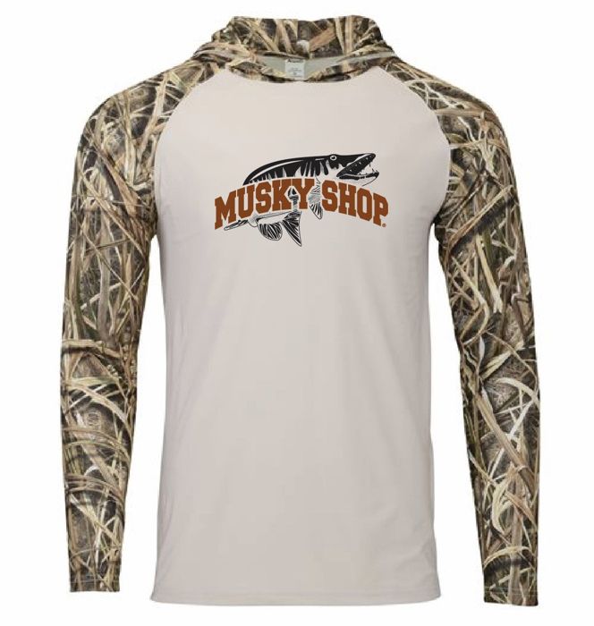 Рыболовная рубашка Musky Shop Paragon Shadow Grass Sun Hoodie