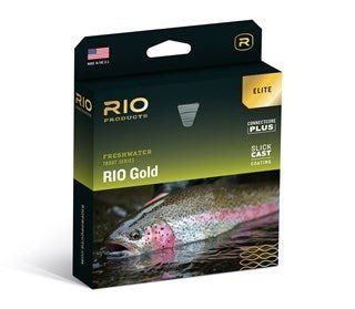 Нахлыстовый шнур Rio Elite Gold - Slick Cast Fly Line - Moss/Gold/Gray
