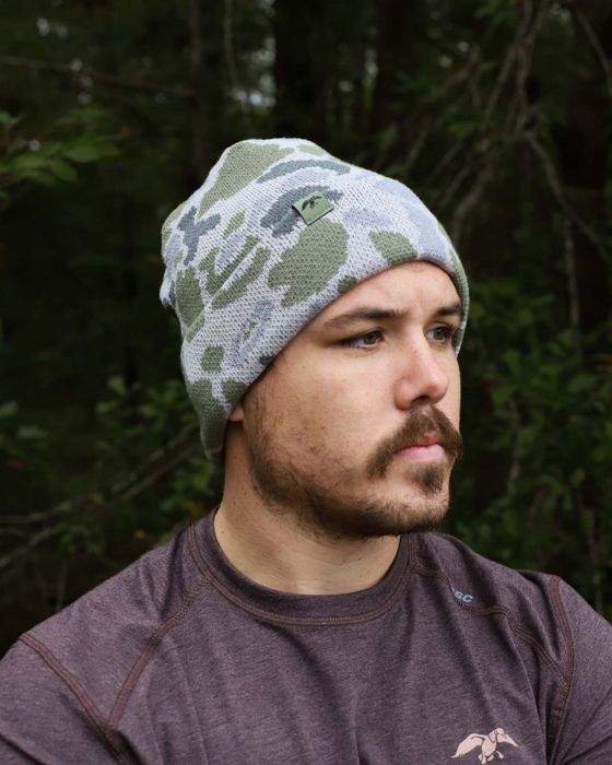 Головной убор Duck Commander Marsh Camo Beanie