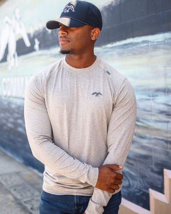 Рыболовная рубашка Duck Commander Bamboo Oak Long Sleeve Tee
