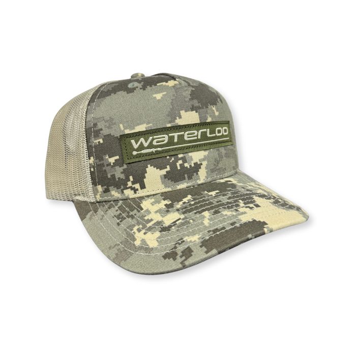 Головной убор Richardson Waterloo Digital Camo & Light Green Cap - Performance Logo
