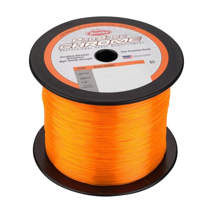 Монофильная леска Berkley ProSpec Chrome Monofilament Fishing Line Blaze Orange Bulk Spool
