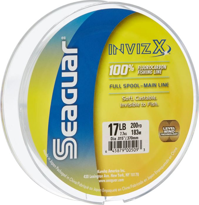 Флюорокарбоновая леска Seaguar InvizX 17 lb - 200 yds Fishing Line