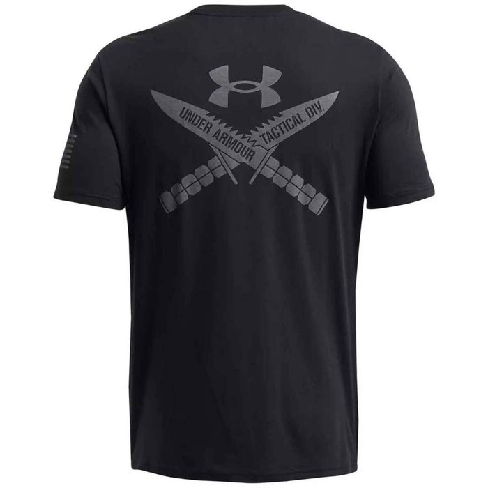 Рыболовная рубашка Under Armour Men's Freedom Tac Logo Short Sleeve Casual Shirt - Black -