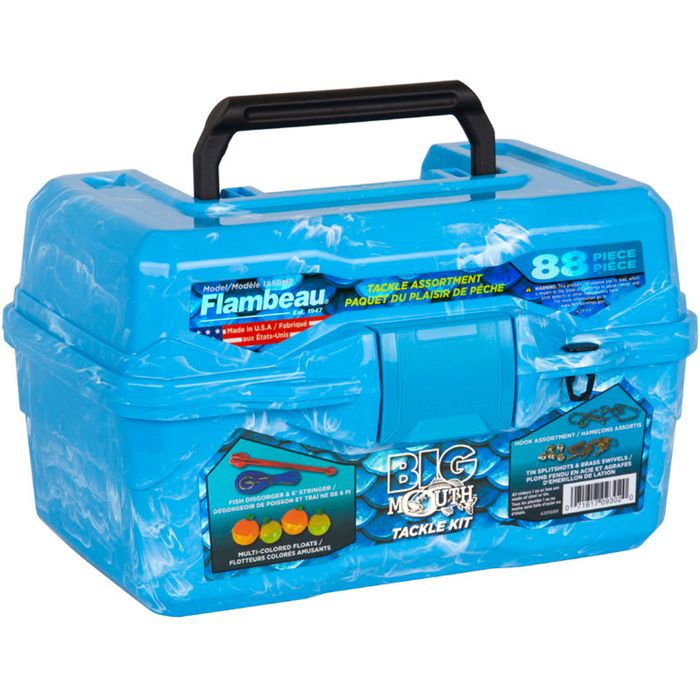 Коробка для снастей Flambeau Big Mouth Hard Tackle Box Kit - Pearl Blue Swirl