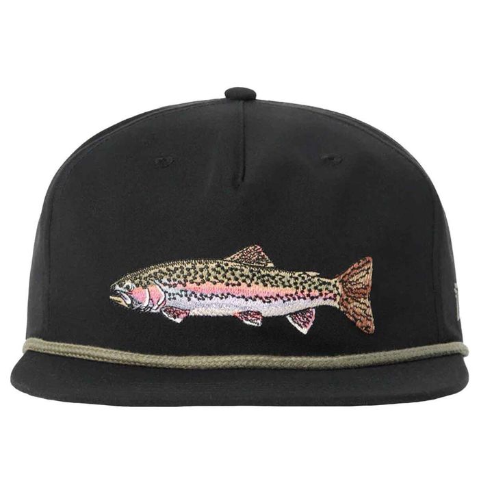 Головной убор Duck Camp Men's Rainbow Trout Adjustable Hat - Black - One Size Fits Most