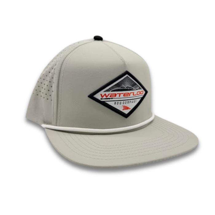 Головной убор Waterloo Rods Waterloo Gray with White Rope Cap - Diamond Logo