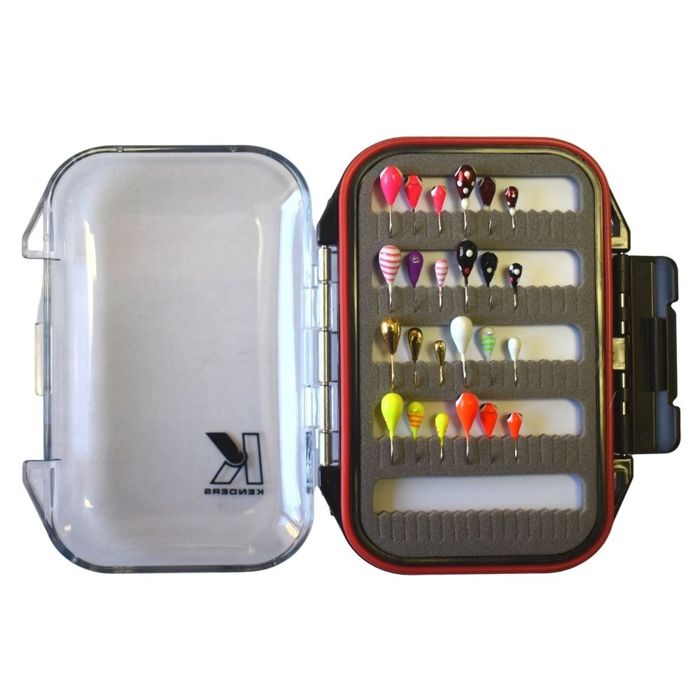 Зимняя приманка Kenders Outdoors 24 PIECE TUNGSTEN JIG SET WITH PREMIUM BOX VARIATION #2