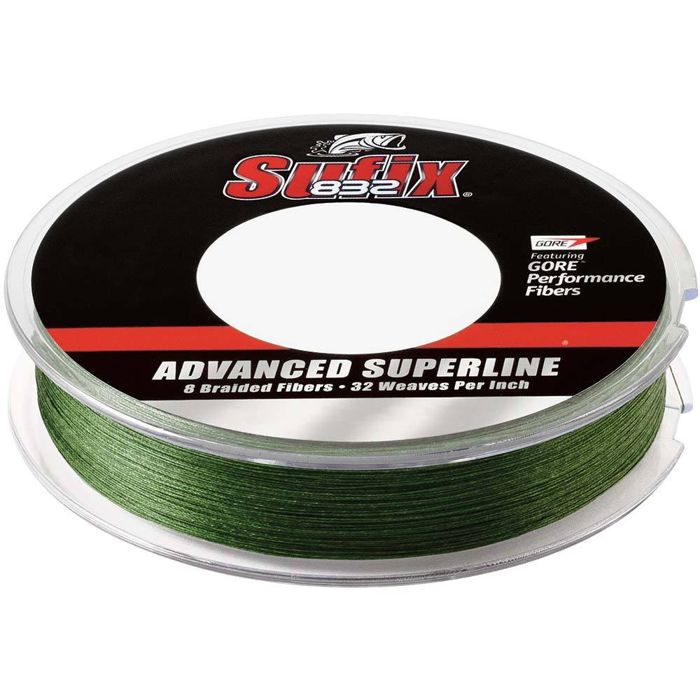 Sufix 832 Advanced Superline Braid 20 lb 300 ярдов Low-Vis Green