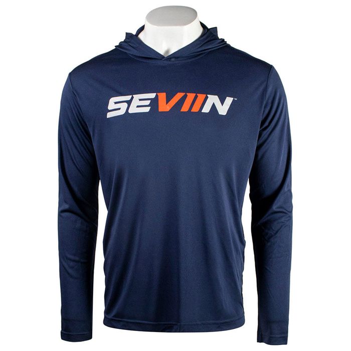 Рыболовная рубашка ATS SEVIIN Navy Performance Hooded Long Sleeve