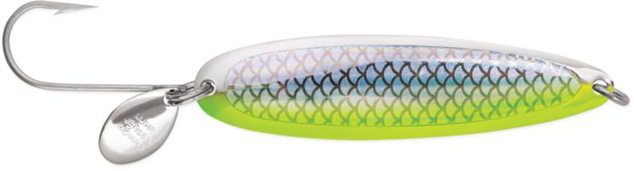 Блесна Luhr-Jensen Coyote Spoon, 4-1/2", Chrome/Chartreuse