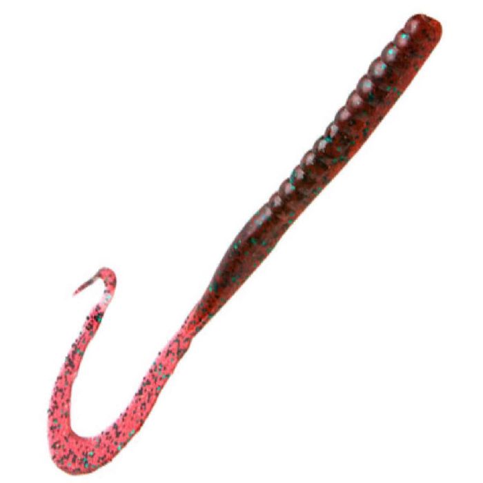 Силиконовая приманка Zoom Mag II Worm 9", цвет Red Bug