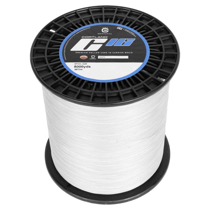 Плетёный шнур Cortland C16 Super Braid Hollowcore Braided Fishing Line (2500 yd Spools)