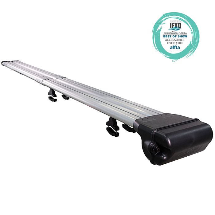 Автобокс для удилищ RiverSmith River Quiver 4 Banger Silver Rooftop Fly Rod Rack For car a