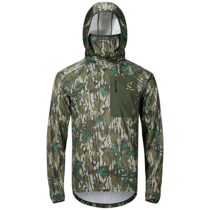 Охотничий камуфляж Ol' Tom Men's Mossy Oak Greenleaf Early Bird Gator Hunting Hoodie