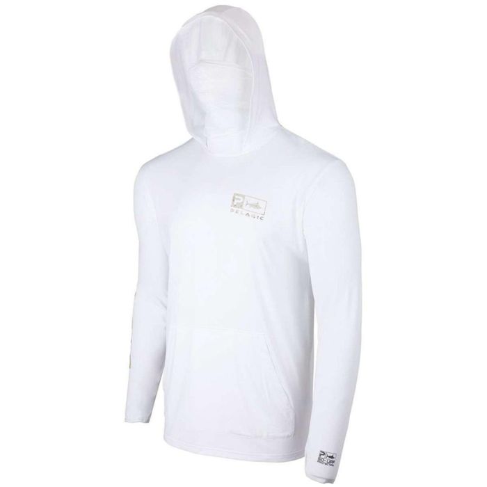 Рыболовная рубашка Pelagic Defcon Hooded Fishing Shirt Marlin