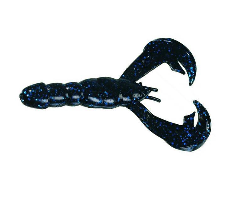 Силиконовая приманка Strike King Products Strike King Rage Tail Craw - Black/Blue Flake, 4