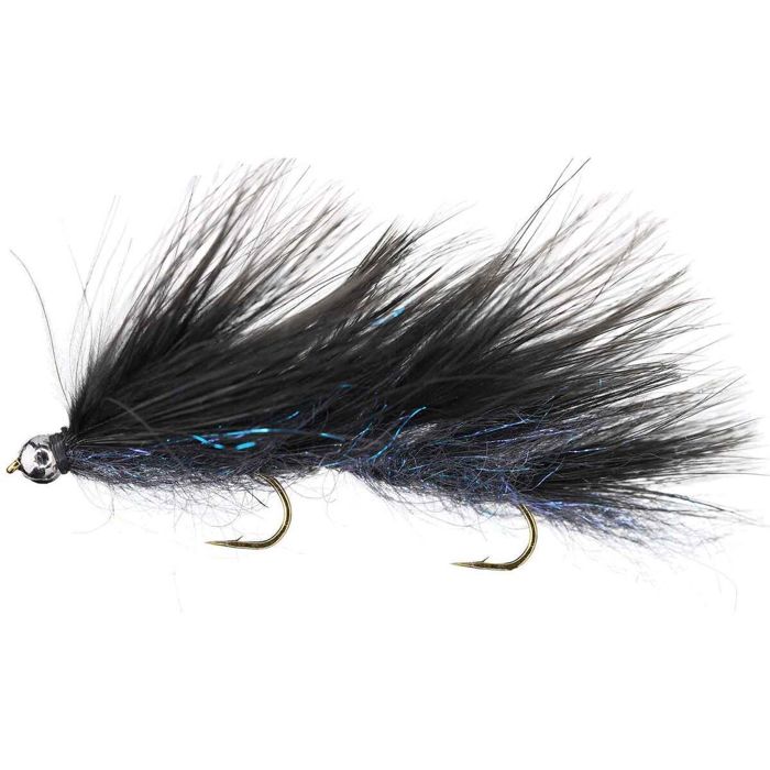 Мушки RoundRocks Kohn's Leech Streamer Fly - Black, Size 10