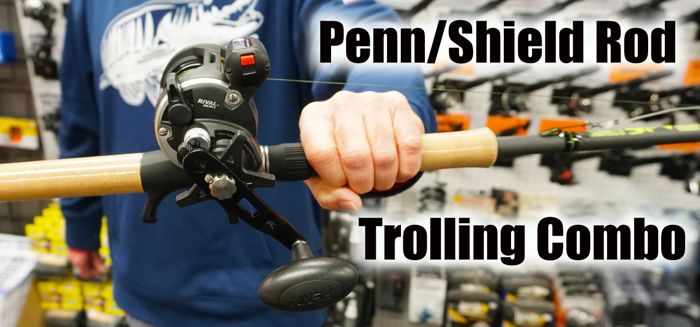 Комплект удилище + катушка Musky Shop Shield Rod & Penn Rival Reel Trolling Combo