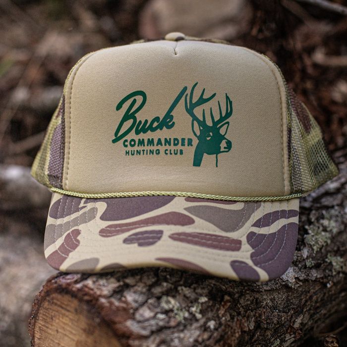 Головной убор Buck Commander Vintage Logo Olive Camo Trucker Hat
