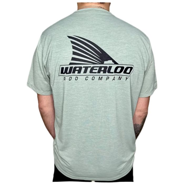 Рыболовная рубашка Waterloo Rods Anetik Men's Olive Heathered Low Pro Tech Short Sleeve Sh