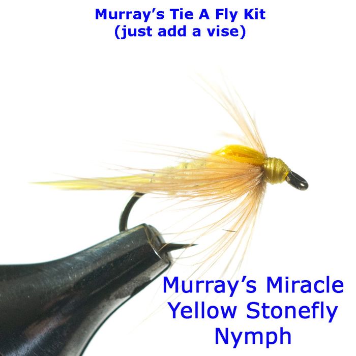 Мушки Murray's Fly Shop Murray's Yellow Stonefly Nymph Fly Tying Kit