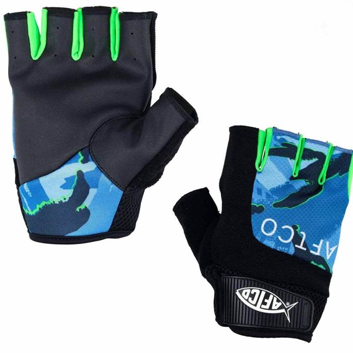 Перчатки Aftco Apparel Aftco Short Pump Gloves Medium Blue Camo