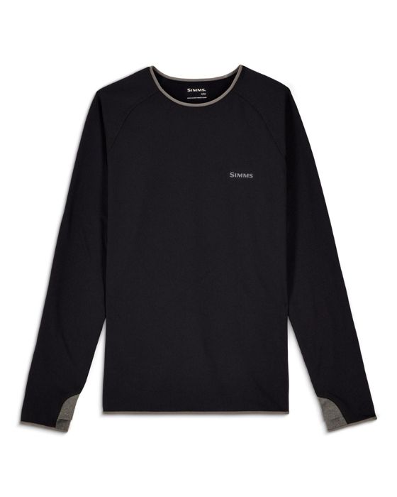 Термобельё Simms Men's Strata 200 LS Base Layer Crew - Black - Medium