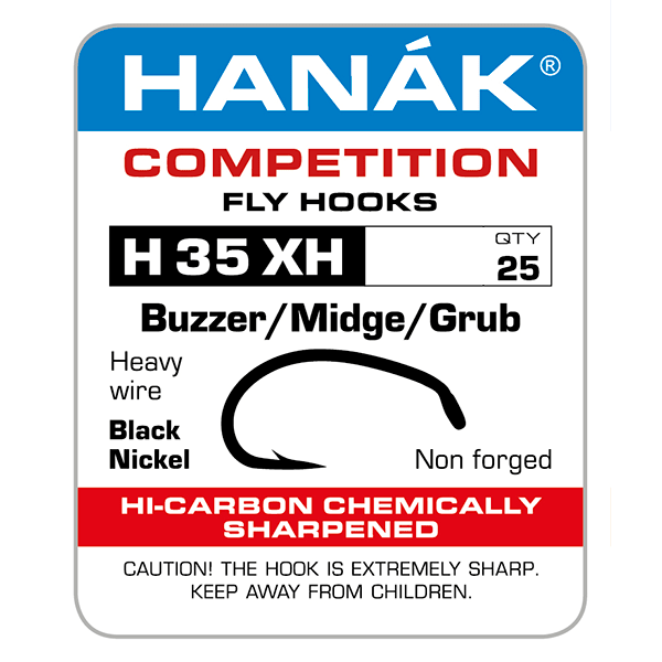 Крючки MFC Hanak H 35 XH Barbed Buzzer/Midge/Grub Hooks