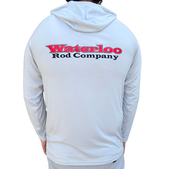 Рыболовная рубашка Waterloo Rods Waterloo Silver Performance Long Sleeve Hoodie - OG Logo