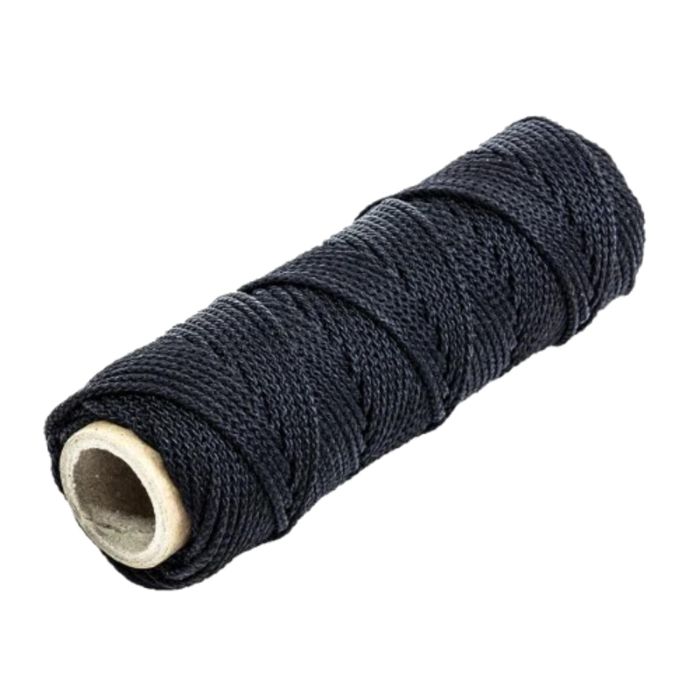 Плетёный шнур Tigress 100' 300 lb. Black Nylon Braid