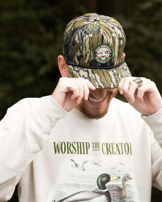 Охотничий камуфляж Duck Commander x General Vintage Throwback Mossy Oak Goat Rope Hat