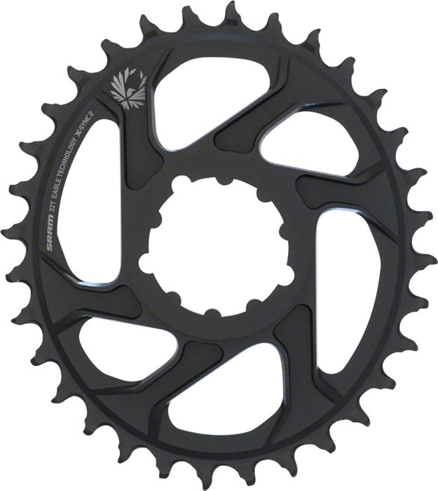 Крепление SRAM - X-Sync 2 Eagle Oval Direct Mount Chainring 32T 6mm Offset - Black 32