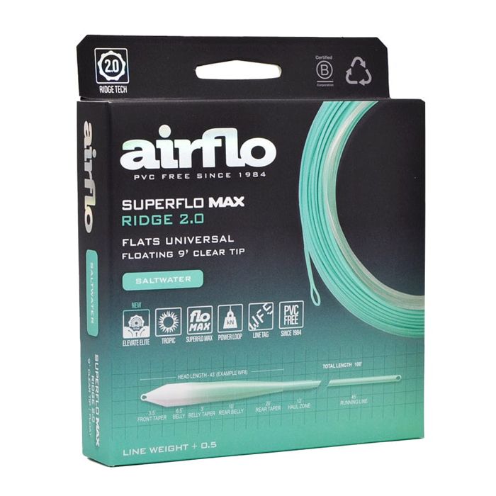 Нахлыстовый шнур Airflo Superflo Max Ridge 2.0 Flats Universal Taper Saltwater Fly Line