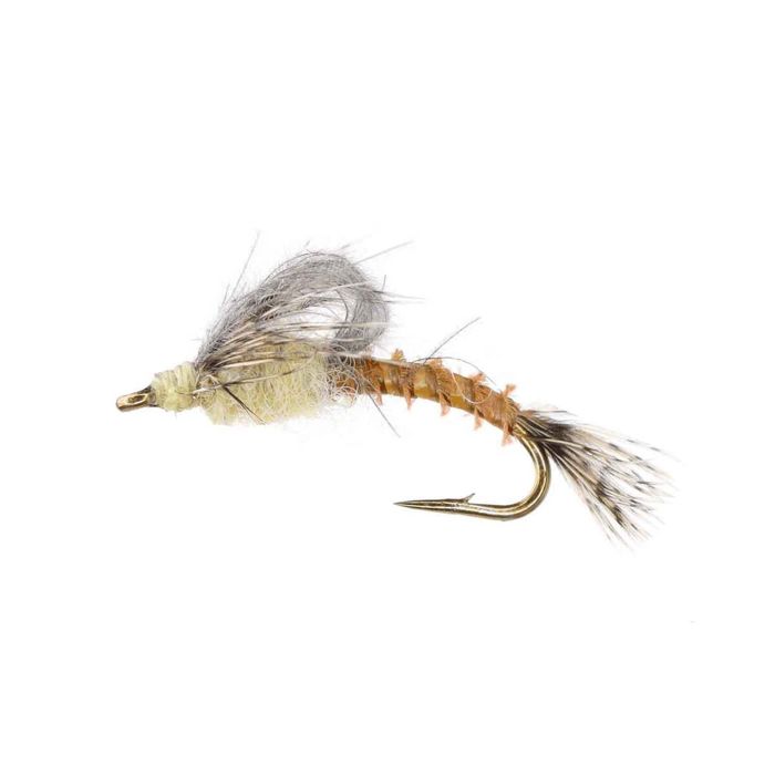 Мушки RoundRocks Pale Morning Dun Biot Emerger Fly - 6 Pack