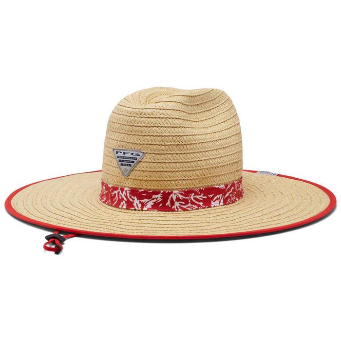Головной убор Columbia PFG Baha Straw Hat - Red Spark Kona Print - S/M