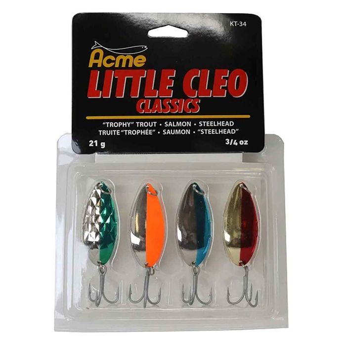 Колеблющаяся блесна Acme Tackle Company Acme Little Cleo Casting Spoon Kit - Nickel/Neon B