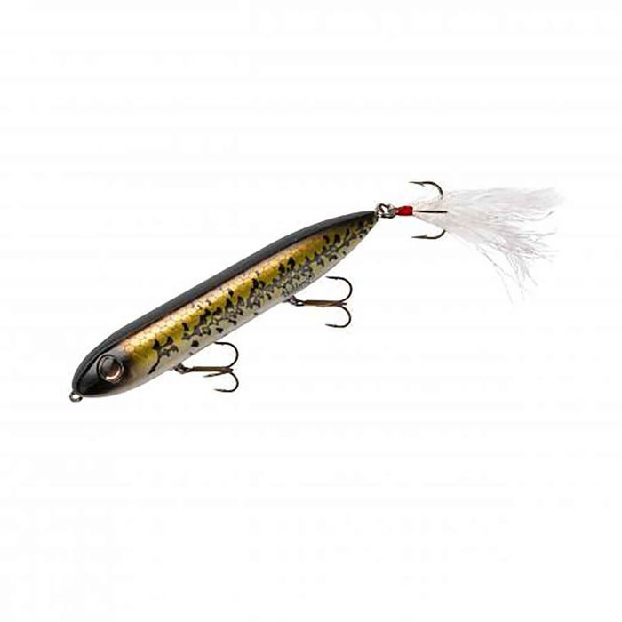 Поверхностная приманка Heddon Feathered Dressed Super Spook Topwater Bait - Baby Bass, 7/8