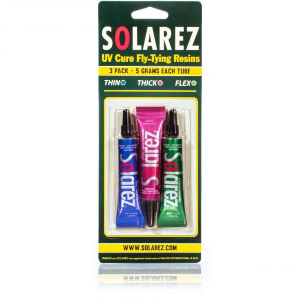 Мушки Hareline Dubbin Solarez Fly-Tie UV Resin 3 Pack