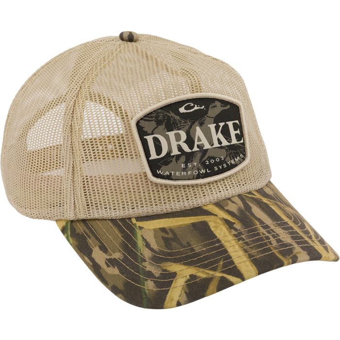 Охотничий камуфляж Drake x Lost Hat Ea5y Meshed Trucker Cap - Mossy Oak Original Shadow Gr