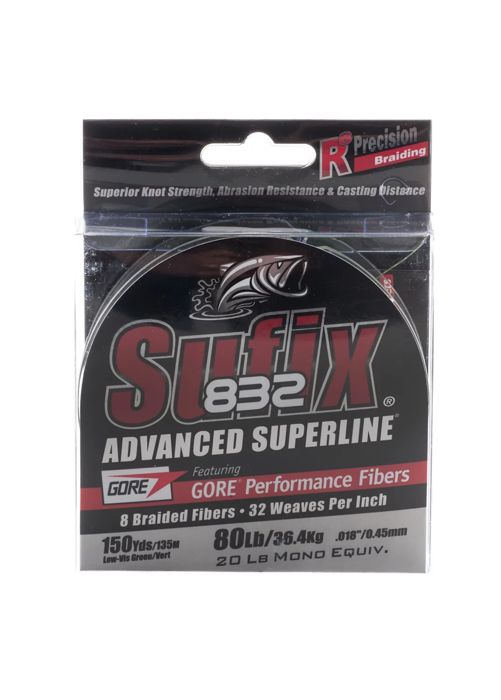 Плетёный шнур Sufix 832 Advanced Superline 80 lb. - 150 yards Braided Fishing Line